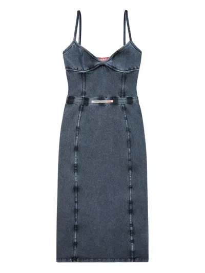 Diesel D-ony Denim Midi Dress
