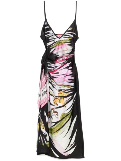 Diesel D-orotys Midi Dress In Black