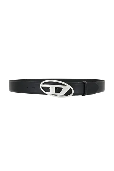 Diesel D Oval Belt In Brown