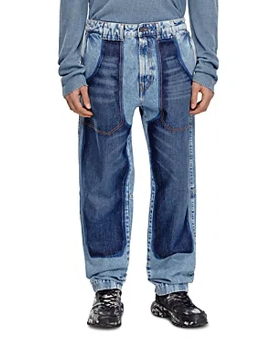 Diesel D-p-5-d-s Loose Tapered Fit Jeans In Denim In Blue