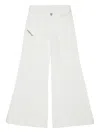 Diesel D-pam-j Panelled Jeans In White