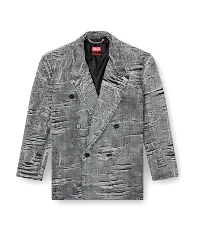 Diesel D-pekka Blazer In Gray