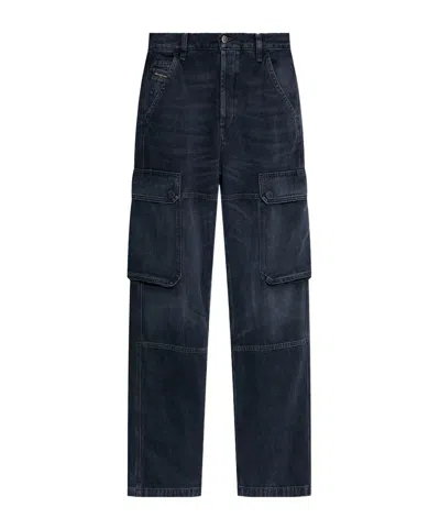 DIESEL DIESEL D-POT-CARGO LOGO PLAQUE JEANS