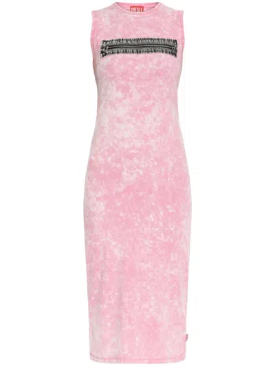 Diesel D-pra Dress In Pink