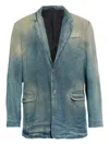 Diesel D-reger-d Buttoned Blazer In Blue
