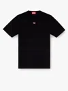 Diesel Mens  T-boxt Logo-embroidered Relaxed-fit Cotton T-shirt In Black