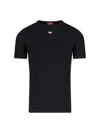 Diesel T-boxt-d Cotton Tee In Black  