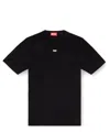 Diesel Mens  T-boxt Logo-embroidered Relaxed-fit Cotton T-shirt In Black