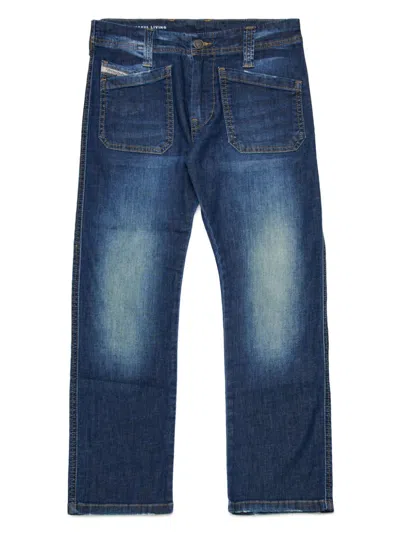Diesel Kids' D-rinxoo Bootcut Jeans In Blue