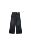 Diesel D-macro Mid-rise Straight-leg Jeans In Black