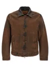 Diesel Brown D-rohe-s Denim Jacket In Brown