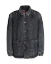 Diesel Denim Outerwear In Grey