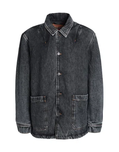 Diesel Denim Outerwear In Grey