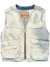 Diesel Pocketed Gilet Vest In 01