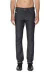 Diesel D-sark Slim Fit Straight Leg Denim Jeans In Black In Gray