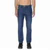 Diesel D-sark Straight Fit Denim Jeans In Dark Blue In Blue