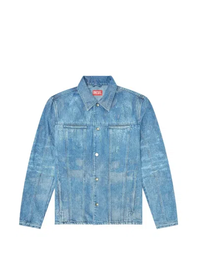 Diesel D-seron-fsi Denim Jacket In Blue