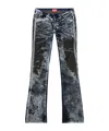Diesel D-shark Bootcut Jeans In Black