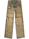 Diesel D-shift Wide-leg Jeans In Nude