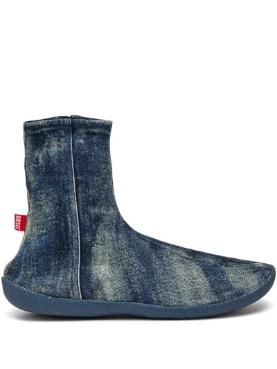 Diesel D-shock Bt Stiefel In Blau