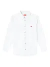 Diesel Mens 01 D-simply Bleach-effect Denim Shirt In White