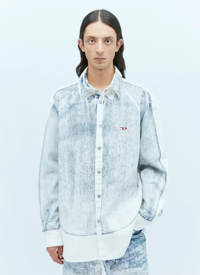 Diesel D-simply-over-s Shirt In Blue