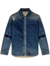 Diesel D-simply-re Jacket In Blue