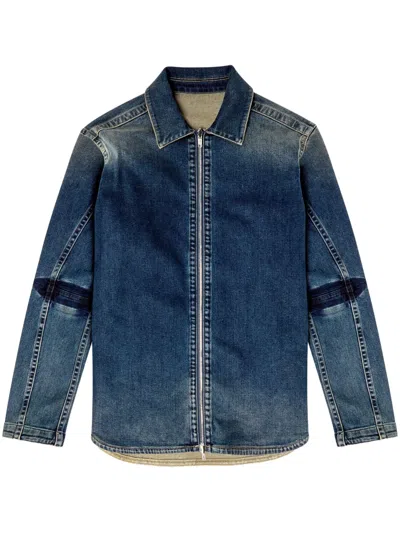 Diesel D-simply-re Jacket In Blue