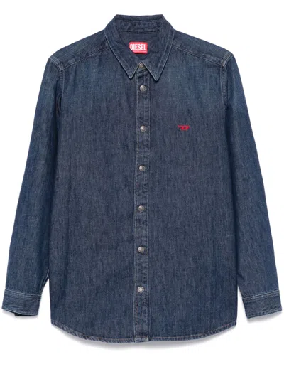 Diesel D-simply Shirt In Blue