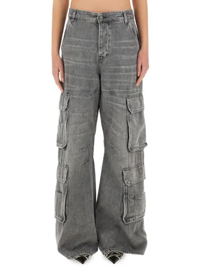 DIESEL DIESEL "D-SIRE" CARGO DENIM PANTS