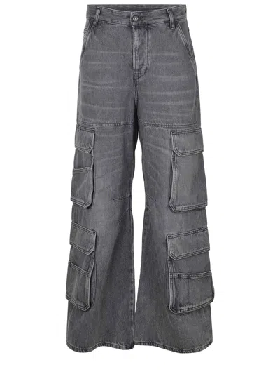 Diesel D-sire-cargo Jeans Made Of Denim. In Grey