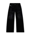 Diesel 1996 D-sire Low-rise Wide-leg Jeans In Black