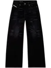 Diesel 1996 D-sire Low-rise Wide-leg Jeans In Blue