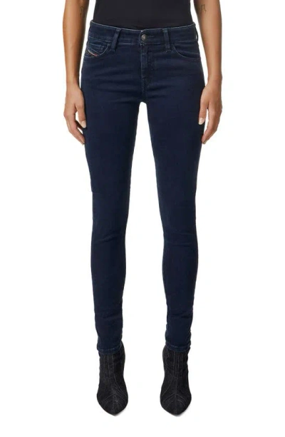 Diesel D-slandy High Rise Skinny Jeans In Denim