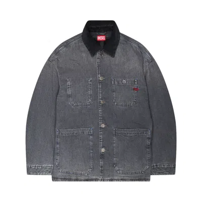 Pre-owned Diesel D Stack Denim Jacket 'grey' | Men's Size Xxl In Gray
