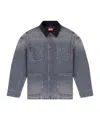 Diesel Mens 07 D-stack-u-l Faded Denim Jacket In Blue