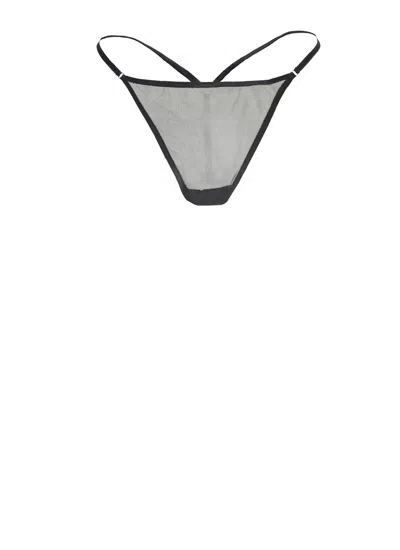 Diesel D-string Gft Thong In Black