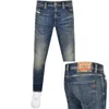 DIESEL DIESEL D STRUKT SLIM FIT MID WASH JEANS BLUE