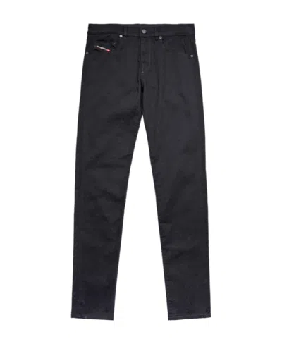 Diesel D-strukt Straight-leg Jeans In Black