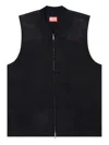 Diesel D-sund-d-n Zip-up Sleeveless Gilet