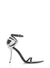 Diesel 100mm D-ten&half Metallic-accent Ankle-strap Pumps In Black