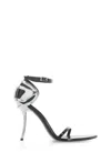 Diesel 100mm D-ten&half Metallic-accent Ankle-strap Pumps In Black