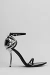 Diesel 100mm D-ten&half Metallic-accent Ankle-strap Pumps In Black