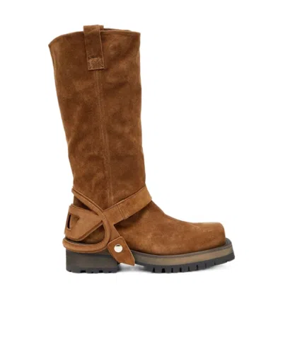 Diesel D-texan Boots In Brown