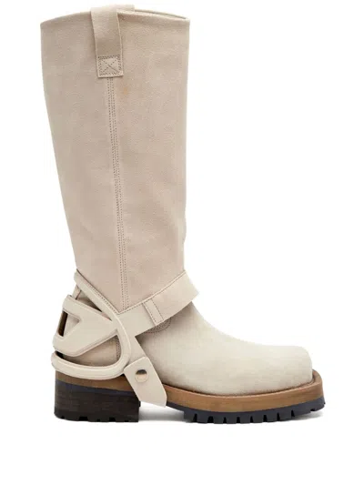 Diesel D-texan 2in2 Ch Boots In Beige
