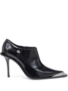 Diesel D-tona-ankle Boots In Patent Leather In Black