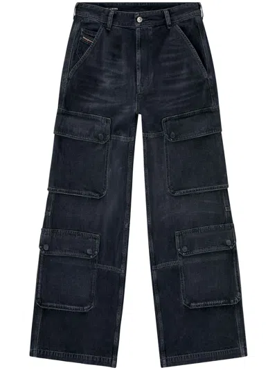 Diesel Black Relaxed D-touch Odcbe Jeans