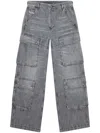 Diesel Gray Relaxed D-touch Odcbe Jeans In Grey