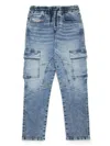 Diesel D-ursy Cargo Jeans In Blue