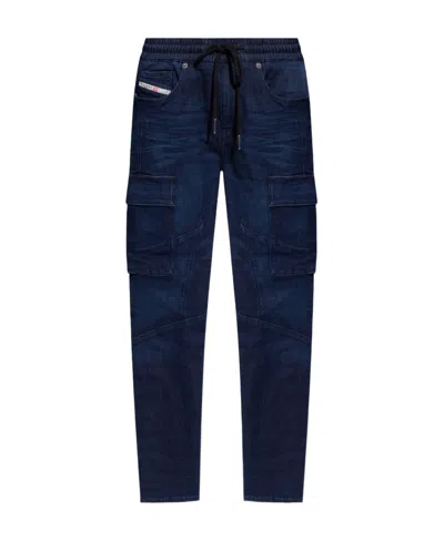Diesel D-ursy Track Slim-cut Jeans In Black